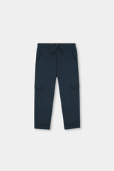 Men Navy Blue Cargo Pants