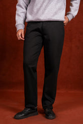 Men Black Denim stretchable Pants