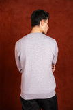 Men Crew Neck Grey Sweatshirt