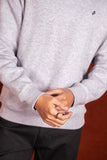 Men Crew Neck Grey Sweatshirt