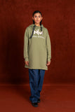 Women Sage Green Oversize Hoodie