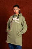 Women Sage Green Oversize Hoodie