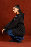 Women Black Oversize Hoodie
